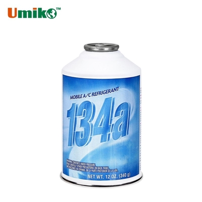 340g de gas R134a para aire acondicionado, 12 oz de refrigerante 134a para reparación del sistema de aire acondicionado del coche, certificado MSDS