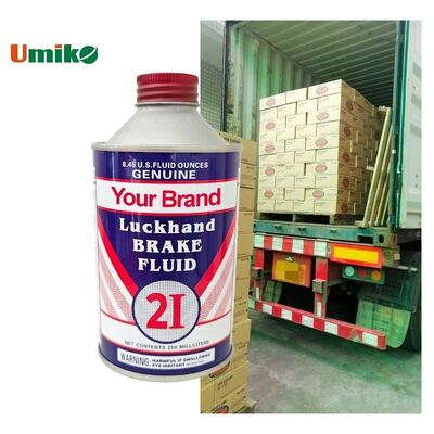 Factory Wholesale Fully Synthetic DOT3 Brake Fluid 250ml for Heavy Duty Motorcycle Braking System