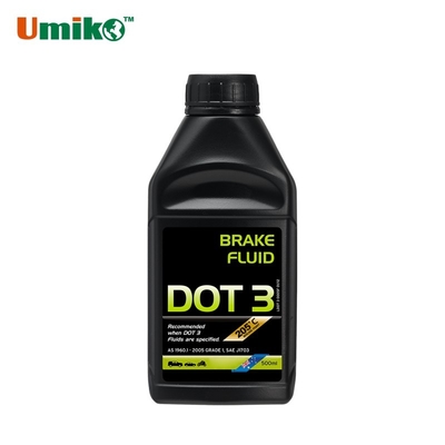 500 ml Dot 3 Fluido de travagem sintético Resistente à humidade com ponto de ebulição elevado