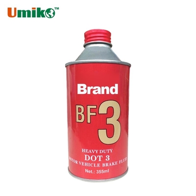 Óleo lubrificante automotivo BF3 DOT3 Fluido de travagem 355ml 500ml 1L Ponto de ebulição elevado