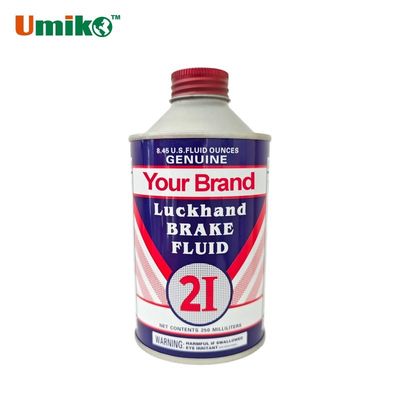 Fully Synthic Brake Oil DOT3 Brake Fluid 250ml for Heavy Duty Moto Braking System