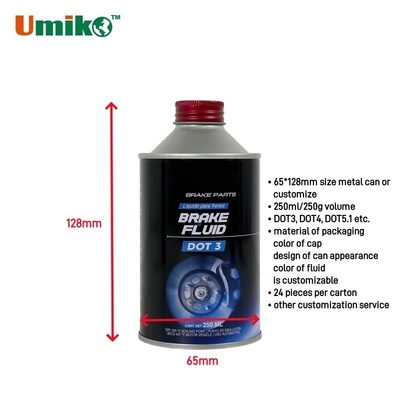 DOT 3 Full Synthetic Brake Fluid 250ml for Motorcycles