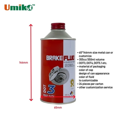 355cc DOT 3 Brake Fluid for Motorcycle and Car Braking Systems