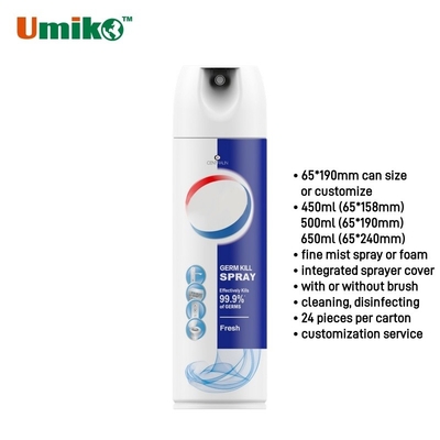 Sistema HVAC Spray para eliminar gérmenes 500 ml para limpiar el aire acondicionado del automóvil
