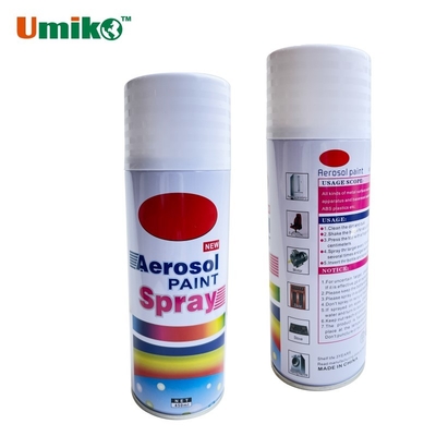 Pintura aerossólica acrílica portátil de acabamento liso 400 ml para reparações no local