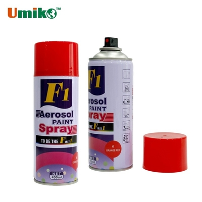 F1 Vermelho Automotive Aerosol Spray Paint 450 ml Livre de benzeno Boa Adesão