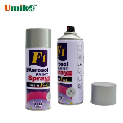 Tinta Spray Prata F1 400ml Resistente às Intempéries à Prova de Corrosão