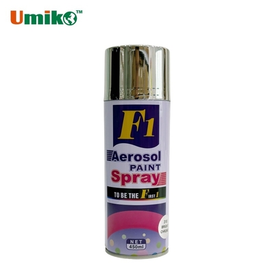 F1 Χρώμα Σπρέι Χρωμίου 450ml Custom Multi Surface Ακρυλική Ρητίνη Σπρέι