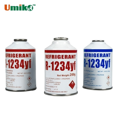 Environmentally Friendly HFO-1234yf Gas Car Air Con Refrigerant Gas 340g