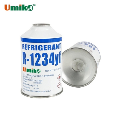 Non Toxic HFO-1234yf Refrigerant 340g Car AC Refrigerant Gas Customized