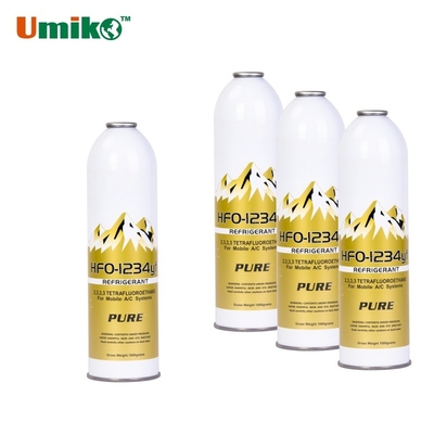 1kg HFO-1234yf Refrigerant Air Conditioner Refrigerant Gas 73*260mm