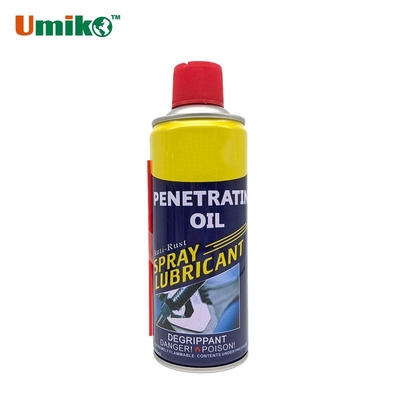 Lubricante en aerosol de aceite penetrante y aflojador eficiente 450ml para el cuidado del coche y la prevención de la oxidación
