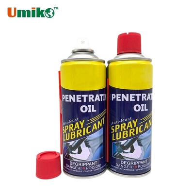 Lubricante en aerosol de aceite penetrante y aflojador eficiente 450ml para el cuidado del coche y la prevención de la oxidación